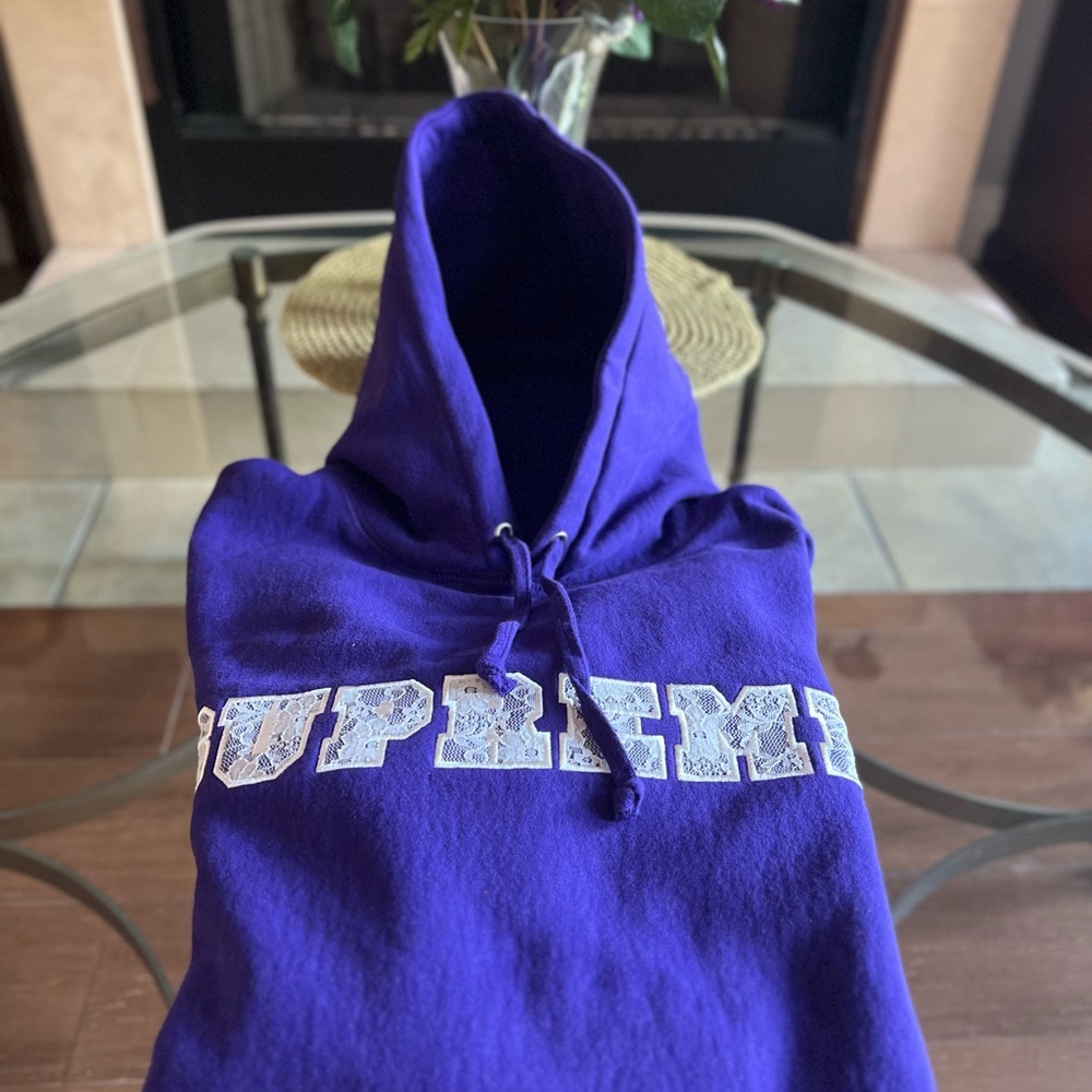 Supreme Hoodie Purple Size M - Picture 6 of 12